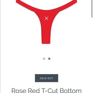 Boutinela Rose Red T-Cut Bottom